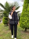 Siyah Oversize Şişme Yelek