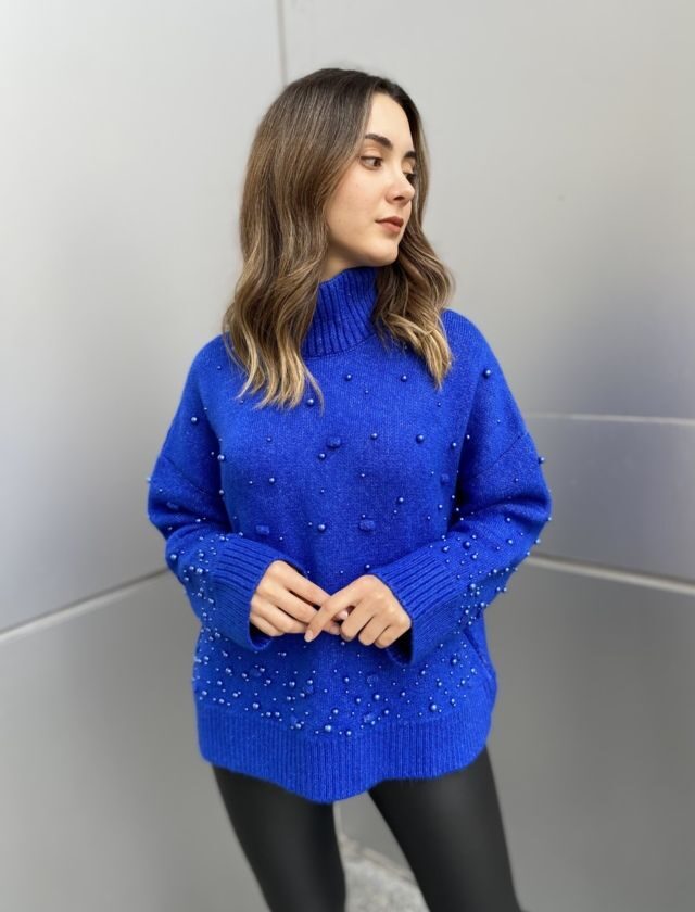 Mavi İncili Popkorn Kazak