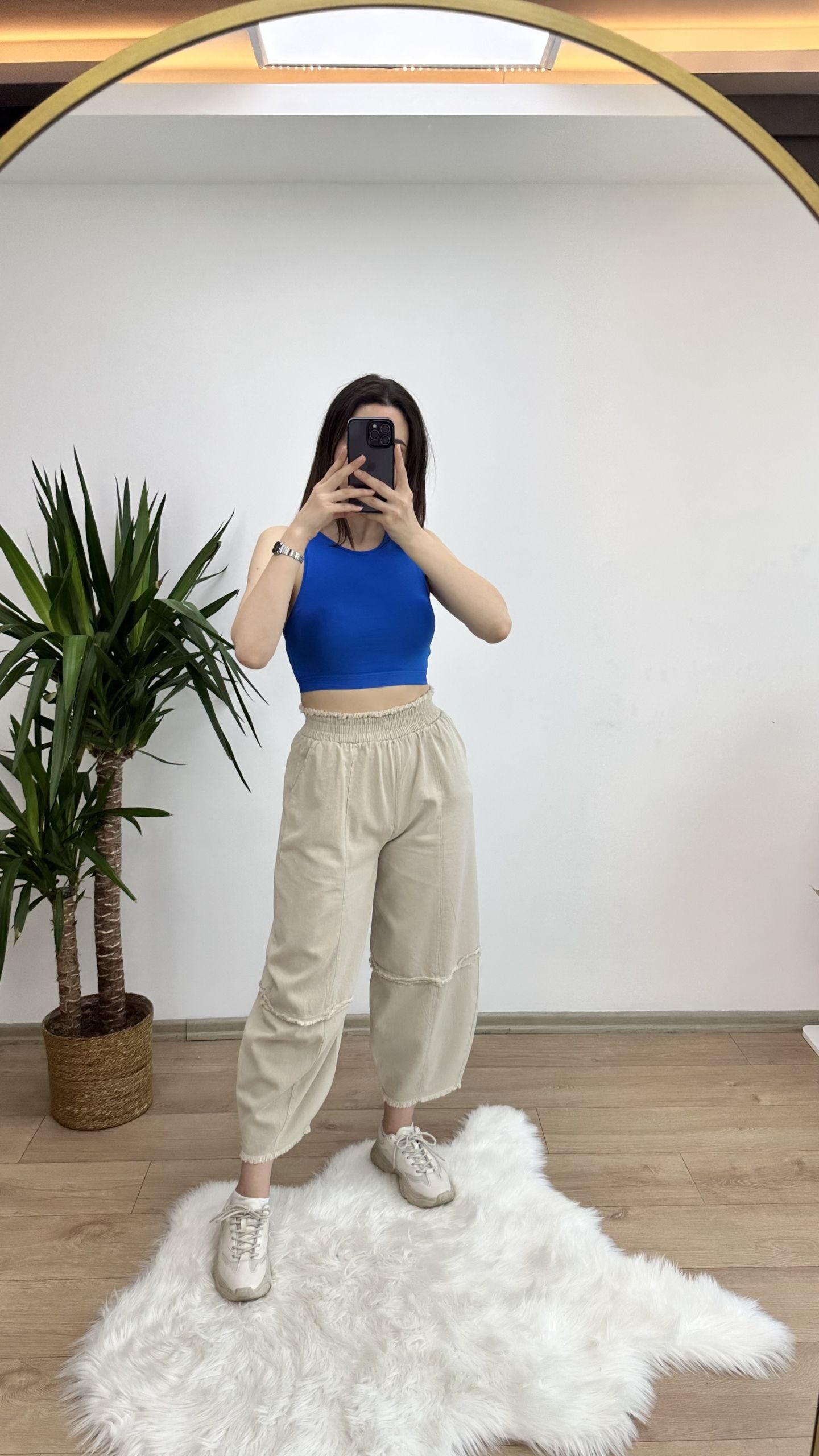 Dilvin Halter Yaka Crop - Görsel 5