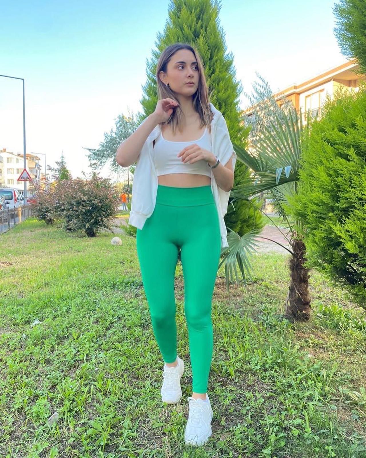 Yeşil NanoFit Korse Etkili Tayt