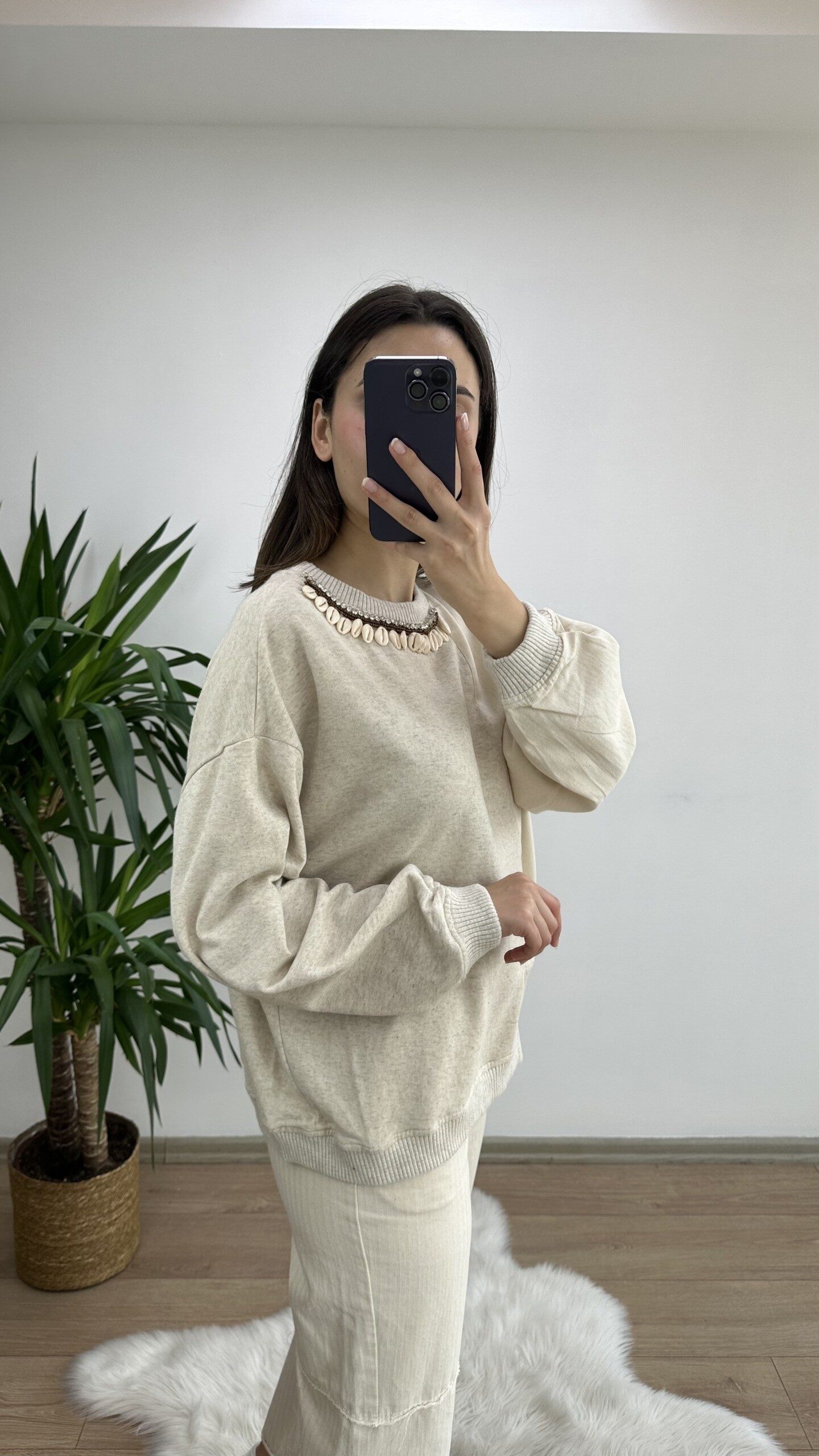 Deniz Kabuğu Detay Premium Sweat - Görsel 4