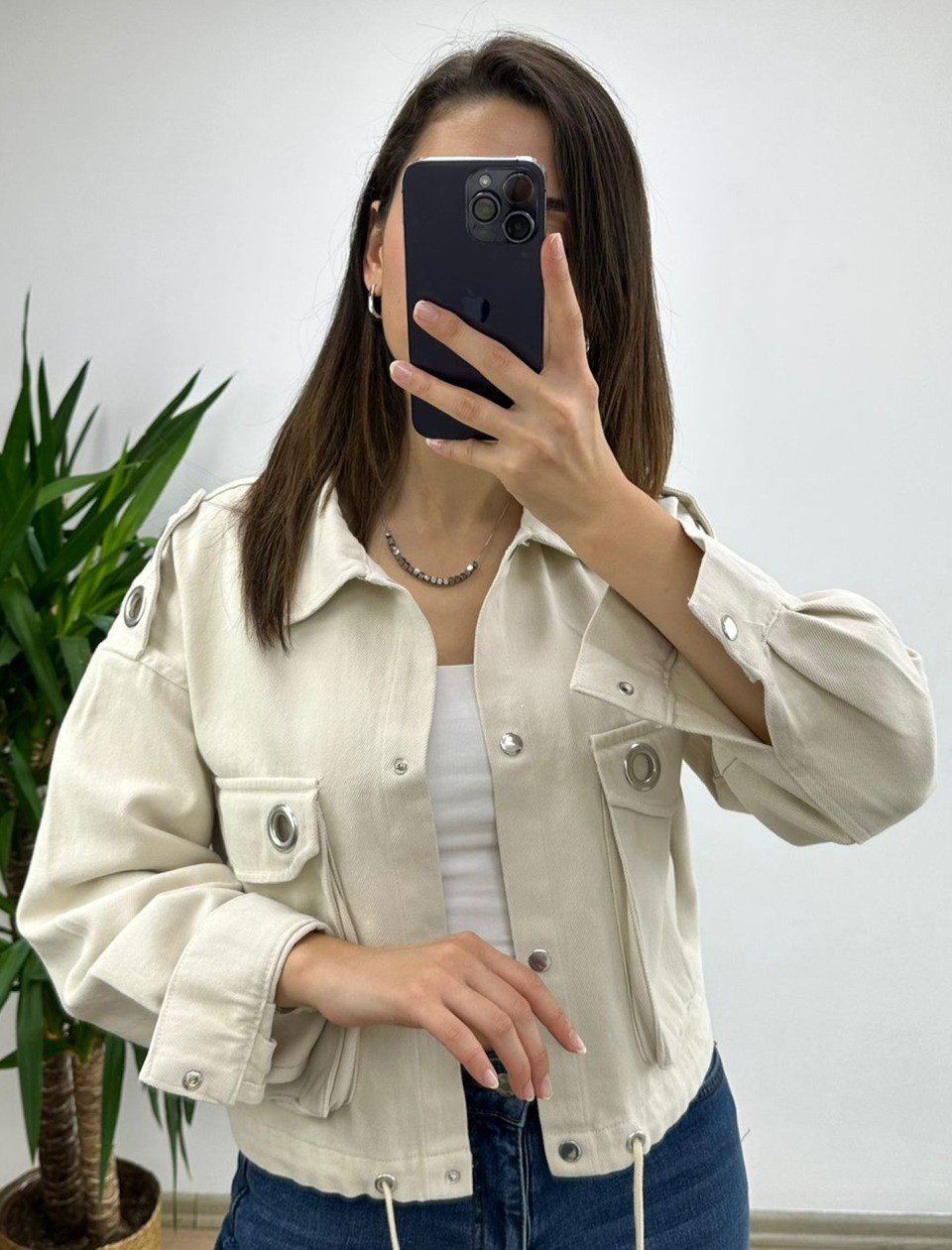 Taş Gabardin Ceket - Görsel 3