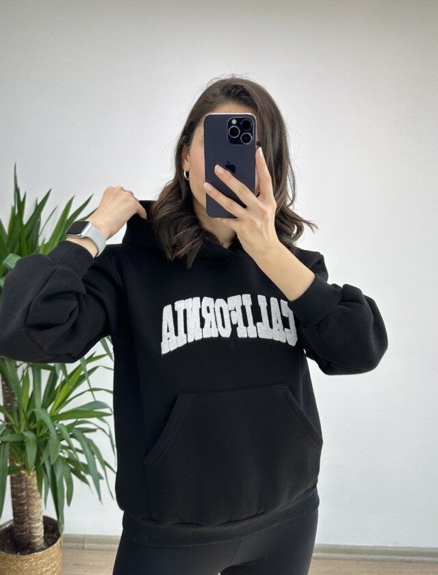 Mango CALİFORNİA Sweat—Siyah