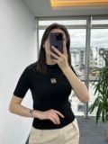 Siyah Marka Model Broşlu Triko