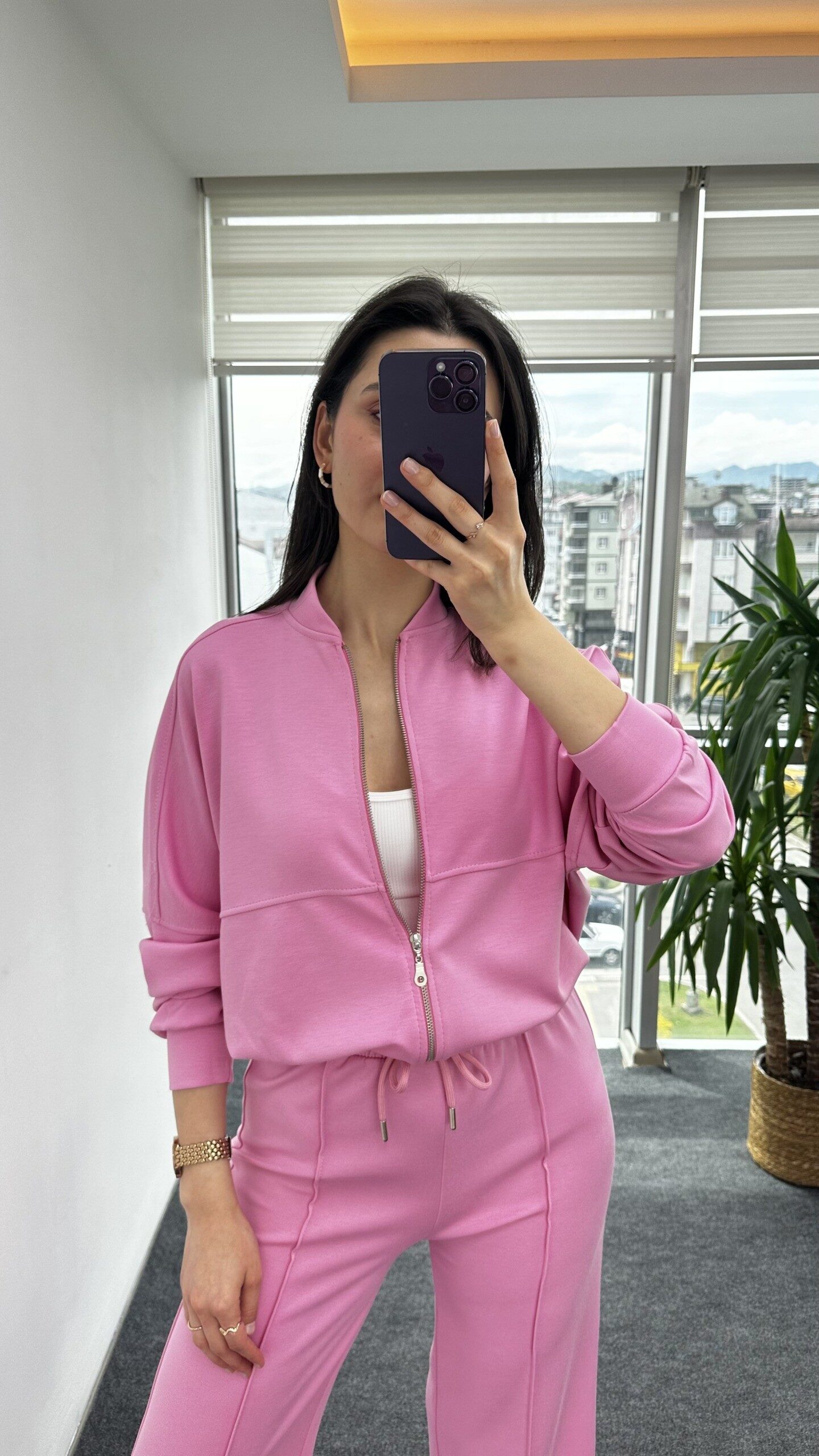 Pembe Premium Modal Kumaş Takım - Görsel 4